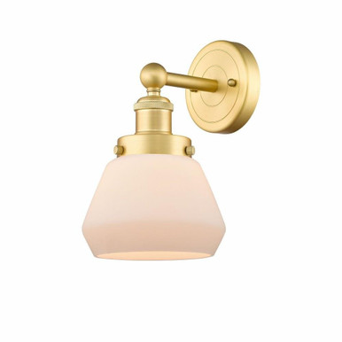 Fulton 1 Light Industrial Wall Sconce 10 Inch Tall by Innovations - 616-1W-G17