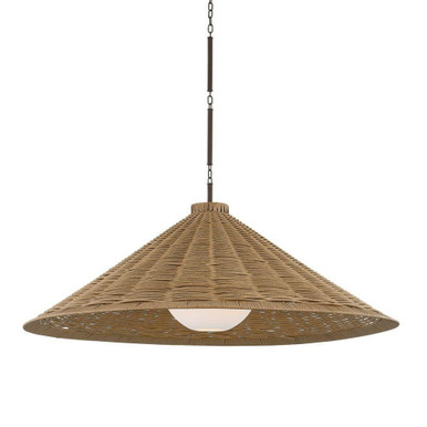 Devlin 1 Light Pendant 19 Inch Tall and 44 Inch Wide by Troy - F3344-BRZ