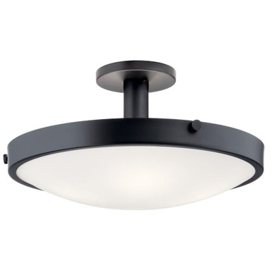 Lytham 4 Light 20.5 Inch Wide Semi Flush Mount by Kichler - 42246BK