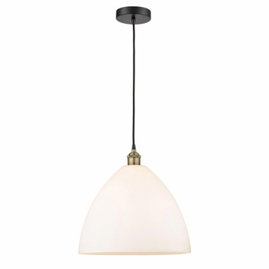 Edison Dome 1 Light Medium Cord Hung Pendant 17.75 Inch Tall by Innovations - 616-1P-GBD-16