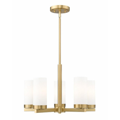 Danica 5 Light Chandelier 12.5 Inches Tall and 19.5 Inches Wide by Z-Lite - 3044-5