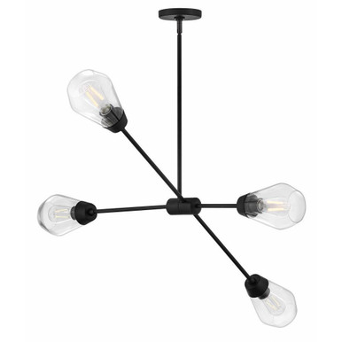 Livie 4 LED Light Oversized Chandelier by Lark - 82584