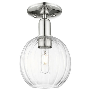Preston 1 Light Semi Flush Mount 7 Inch and 11.5 Inch Tall by Innovations - 716-1C-G458-7