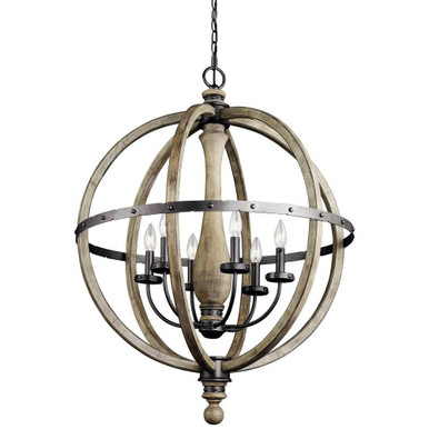 Evan 6 Light Large Chandelier by Kichler - 43327dag