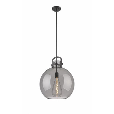 Newton Sphere 1 Light Medium Stem Pendant 16 Inch Wide by Innovations - 410-1SL-G410-16