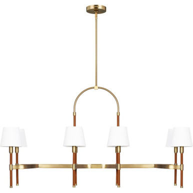 Katie 8 Light Small Linear Chandelier by Visual Comfort Studio - LC1028