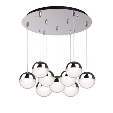 Pluto 76W LED Pendant 6 Inch Tall and 18 Inch Wide by Kuzco - MP402801-09