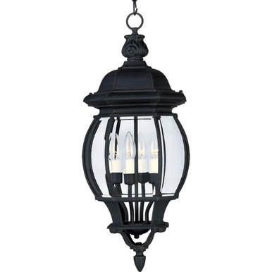 Crown Hill 4 Light Outdoor Small Pendant by Maxim - 1039BK