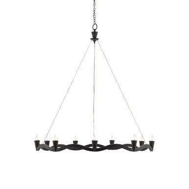 Serpentina 9 Light Oversized Ring Chandelier by Currey Company - 9000-0461