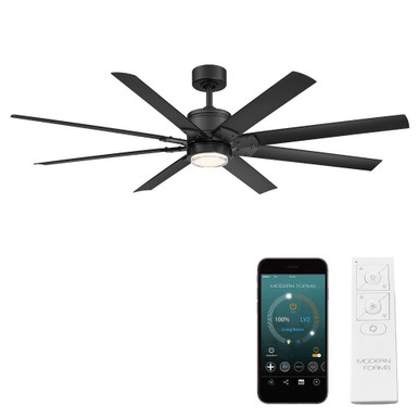 Renegade 66 Inch 8 Blade Ceiling Fan with Light and Remote by Modern Forms - FR-W2001-66L