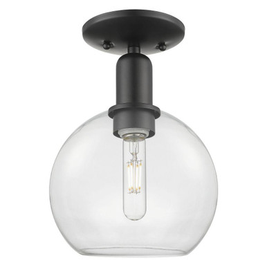 Athens 1 Light Semi Flush Mount 11.5 Inch Tall X 8 Inch Wide by Innovations - 716-1C-G12-8