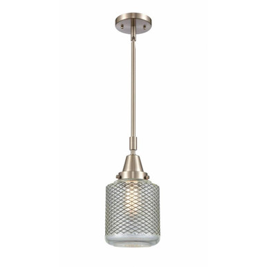 Stanton 1 Light Stem Hung Mini Pendant 13.13 Inch Tall by Innovations - 447-1S-G262