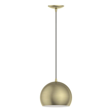 Piedmont 1 Light Traditional Small Pendant by Livex - 40801-01