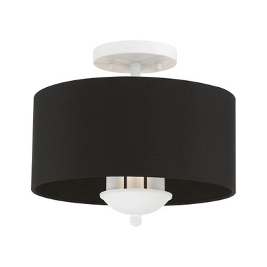 Huntington 3 Light 12 Inch Wide Semi Flush Mount by Livex - 40111