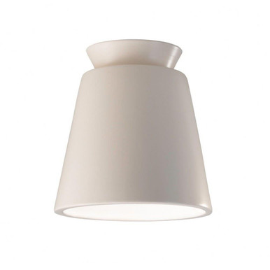 Radiance 1 Light 7.75 Inch Tall Outdoor Flush Mount by Justice Design - CER-6170W