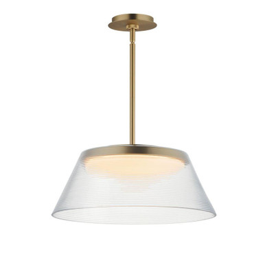 Jensen 28W 1 LED Pendant 7.5 Inch Tall and 18 Inch Wide by ET2 - E22088