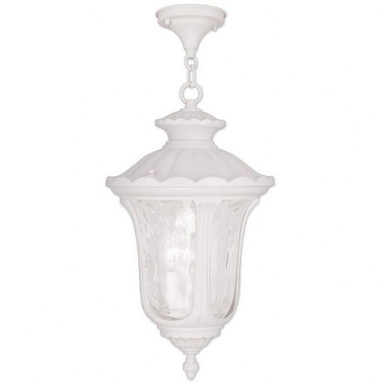 Oxford 3 Light Clear Glass Outdoor Wall Lantern 22.5 Inch Tall by Livex - 7857