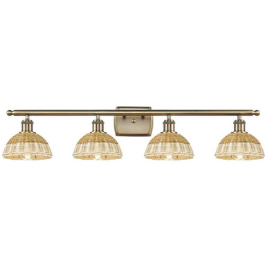 Bristol Natural II 4 Light Bath Vanity 7.75X 37.5 Inch Wide by Innovations - 516-4W-NBD2-75
