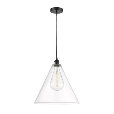 Berkshire 1 Light Medium Cord Hung Pendant 18 Inch Tall by Innovations - 616-1P-GBC-16