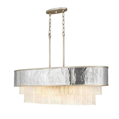 Reverie 10 Light Oversized Linear Chandelier by Fredrick Ramond - FR32709CPG