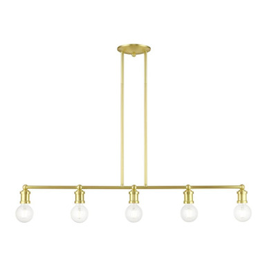 Lansdale 5 Light Minimalistic Linear Chandelier by Livex - 47165