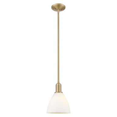 Bristol 1 Light Stem Hung Mini Pendant 10.13X 7.5 Inch Wide by Innovations - 716-1S-GBD-75