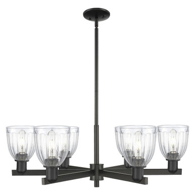 Brookfield 6 Light Stem Hung Chandelier 11.38 X 35.5 Inch by Innovations - 716-6CR-G442
