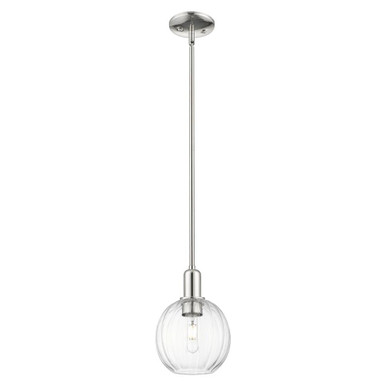 Preston 1 Light Stem Hung Mini Pendant 10.63 Inch Tall by Innovations - 716-1S-G458-7