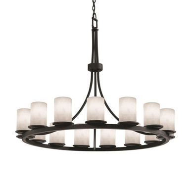 Clouds Dakota 21 Light Oversized Chandelier by Justice Design - CLD-8716-10