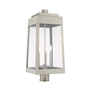 Oslo 3 Light Outdoor Post Top Lantern 10.5 x 24.75 Inches by Livex  - 20859