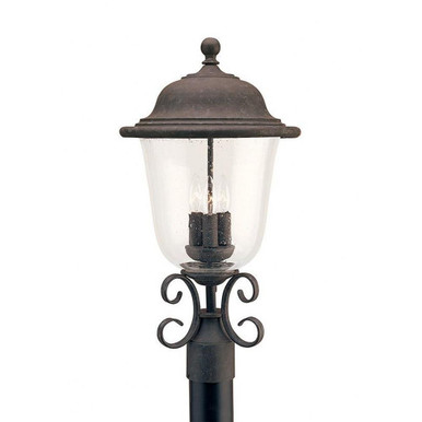Three Light Outdoor Post Fixture 12 Inch by 22.75 Inch by Generation - 8259
