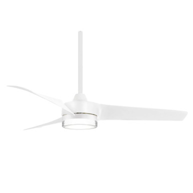 Veer 3 Blade Ceiling Fan with Light Kit 56 Inches Wide by Minka Aire - F692L
