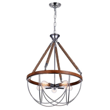 Parana 5 Light Medium Chandelier by CWI - 9965P24-5-601