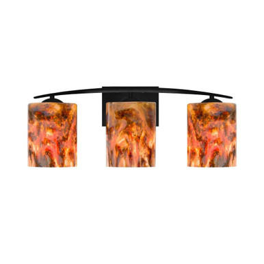 Lava 27W 3 LED Vanity Light by Besa - 3WC-LAVA-LED-BK