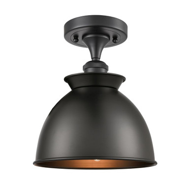 Adirondack 1 Light Semi Flush Mount 9.75 X 8.25 Inch Wide by Innovations - 516-1C-M14