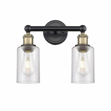 Clymer 2 Light Art Deco Vanity Light by Innovations - 616-2W-G80