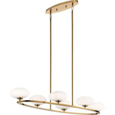 Pim 6 Light Small Oval Chandelier by Kichler - 52224