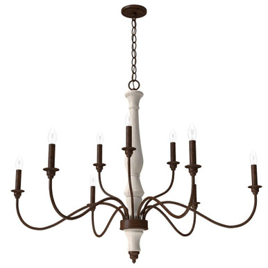 Teren 9 Light Oversized 2 Tier Chandelier by Hunter - 19281