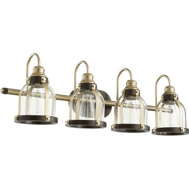 Banded Dome 4 Light Vanity Light by Quorum - 586-4