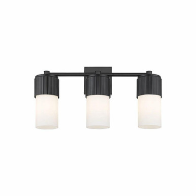 Bolivar 3 Light Industrial Vanity Light 20.5 Inch Wide by Innovations - 428-3W-G428-7