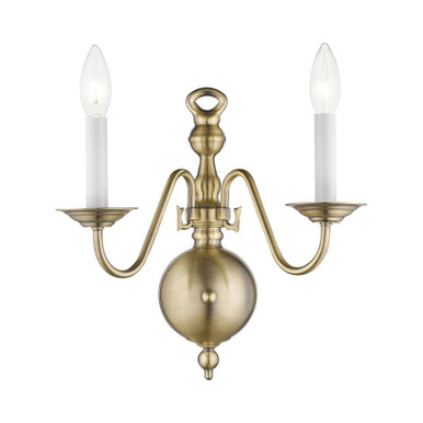 Williamsburgh 2 Light Wall Sconce by Livex - 5002