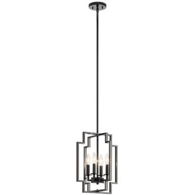 Downtown Deco 4 Light Medium Foyer Pendant by Kichler - 43964
