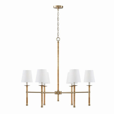 Tulum 6 Light Oversized Chandelier by Capital - 447261MA-705
