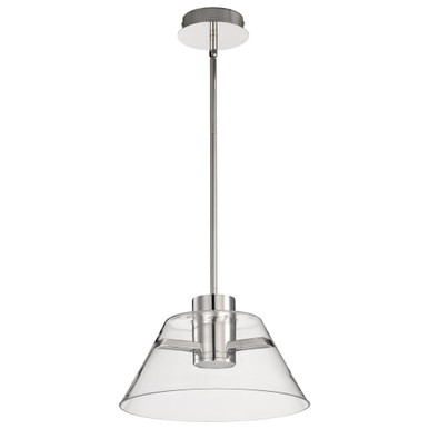 Edmond 12W LED Pendant 8.5 Inches Tall and 13.63 Inches Wide by Nuvo - 62/20-8
