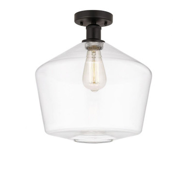 Cindyrella 1 Light 12 Inch Wide Semi Flush Mount by Innovations - 616-1F-G65-12
