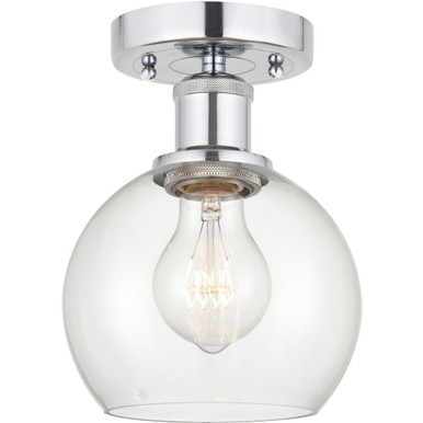 Athens 1 Light Semi Flush Mount 9.88 Inch and 5.88 Inch Wide by Innovations - 616-1F-G12-6