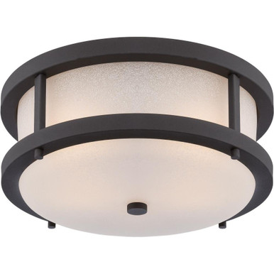 Willis 19.6W 2 LED 13.75 Inch Wide Outdoor Flush Mount by Nuvo - 62/653