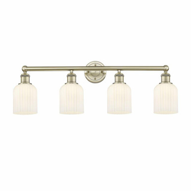 Bridal Veil 4 Light Bath Vanity 32 Inch Wide by Innovations - 616-4W-G559-5-GL