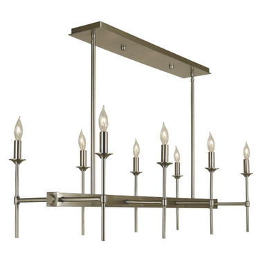 Chandler 8 Light Oversized Island Chandelier by Framburg - 4698AB