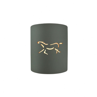 Sun Dagger 1 Light Horse Cut Out Wall Sconce by Justice Design - CER-9010